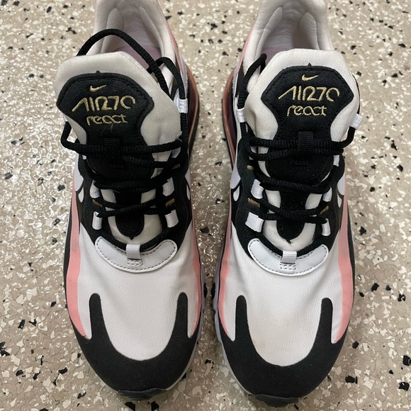 Nike Shoes - Women’s Nike Air Max 270 React Sneakers Pink and Black size 8